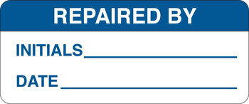 Imágen de Brady Azul sobre blanco Escribible Poliéster 82593 Etiqueta de inspección (Imagen principal del producto)
