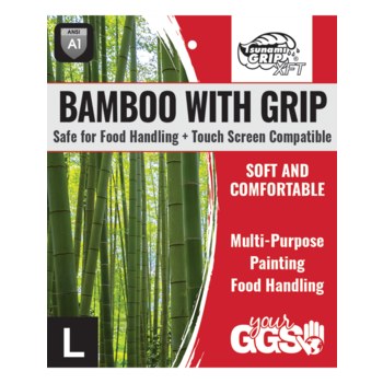 Global Glove Tsunami Grip XFT Verde bosque 4 (Niños) Bambú/nailon/elastano Bambú/nailon/elastano Guantes de trabajo - Pulgar reforzado - 810033-29005