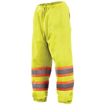 Occunomix Pantalones de alta visibilidad ECO-TEM2T - tamaño Grande/XG - Poliéster - Amarillo - 61386