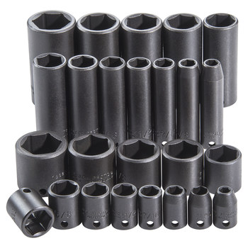 Proto J72125 6 Puntos Juego de enchufes de impacto - accionamiento 3/8 pulg. - 12751