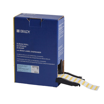 Imágen de Brady PermaSleeve Amarillo Transferencia térmica BM-125-175-312-YL Etiquetas termorretráctiles para cables y alambres (Imagen principal del producto)