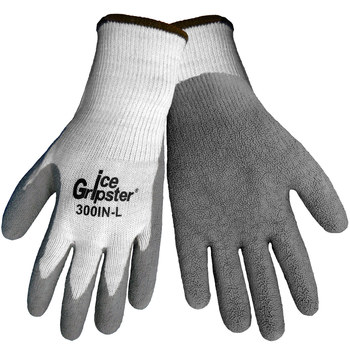 Imágen de Global Glove Ice Gripster 300in Gris/Blanco Grande Acrílico Guantes para condiciones frías (Imagen principal del producto)