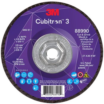 Imágen de 3M Cubitron 3 Disco de corte y rectificado 88990 (Imagen principal del producto)