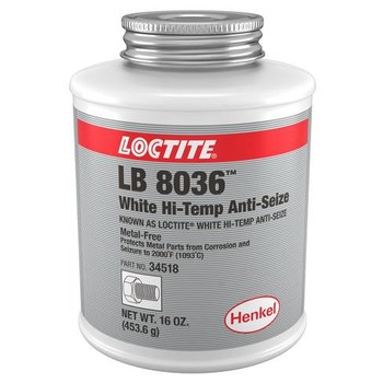 Loctite Lubricante antiadherente - 16 oz Lata - Anteriormente conocido como Loctite White Hi-Temp Anti-Seize - 34518, IDH 302678