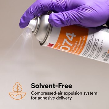 3M Fastbond 1074 7100373617 Spray Adhesivo para Espuma y Tela Neutro Líquido Bote de aerosol A base de agua - 76116 - Peso neto 8.2 oz