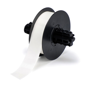 Brady B30C-1125-569-CL Rollo de etiquetas para impresora - 1.125 pulg. x 100 pies - Poliéster - Transparente - B-569