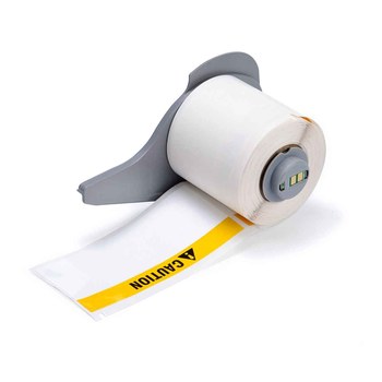 Imágen de Brady ToughBond Negro, amarillo sobre blanco Poliéster Transferencia térmica M7-38-483-CAUTION Etiquetas de impresora (Imagen principal del producto)