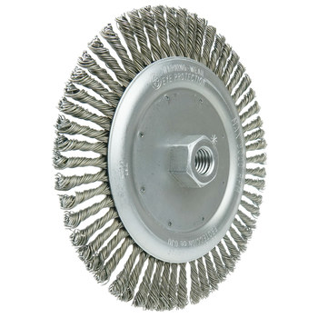 Weiler Vortec Pro 36297 Cepillo de rueda - Anudado - Circular trenzado Acero cerda