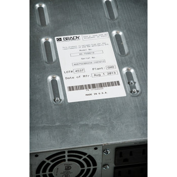Brady i61-25-402-1 Rollo de etiquetas troqueladas para impresoras - 4 pulg. x 6 pulg. - Papel - Blanco - B-402