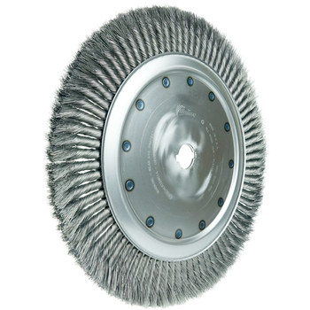 Weiler 09969 Cepillo de rueda - Anudado - Torsión estándar Acero cerda