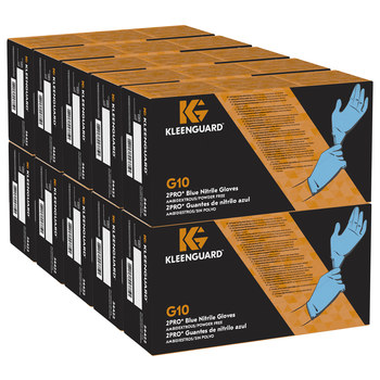 Ansell KleenGuard G10 2PRO Azul Mediano Nitrilo Guantes desechables - 036000-54422