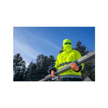 Bullhead Safety Amarillo/verde de alta visibilidad Polar Polaina térmica de alta visibilidad - Altura 10.25 pulg. - 810033-29368