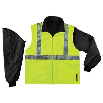 Ergodyne Glowear 8385 Chaqueta para condiciones frías 24388 - tamaño 4XG - Lima de alta visibilidad