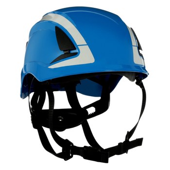 3M SecureFit X5000 X5001X-ANSI Azul Plástico Casco - Suspensión 6 puntos - Ajuste Trinquete - 076308-94285