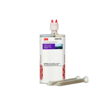 3M 08115 Black Two-Part Epoxy Adhesive - Base & Accelerator (B/A) - 200 ml Cartridge