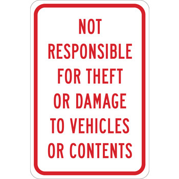 Imágen de Brady B-555 Aluminio Rectángulo Blanco Inglés Cartel de seguridad de estacionamiento 124503 (Imagen principal del producto)