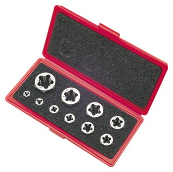 Imágen de Greenfield Threading 377 Corte de mano derecha Juego de Troqueles de roscado hexagonal 403520 (Imagen principal del producto)