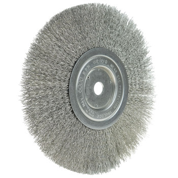 Weiler 01805 Cepillo de rueda - Rizado Acero inoxidable cerda