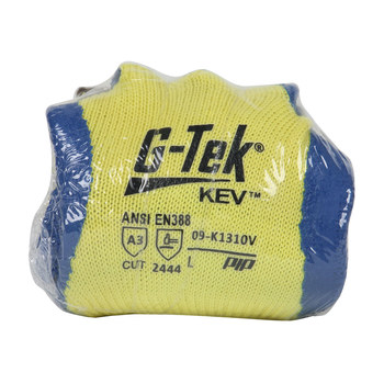 PIP G-Tek KEV 09-K1310V Amarillo Grande Kevlar Guantes resistentes a cortes - 616314-209710