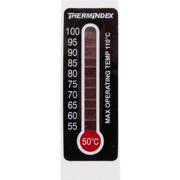 Imágen de Brady Negro/Rojo Poliéster TIL-7-50C-100C Etiqueta indicadora de temperatura (Imagen principal del producto)