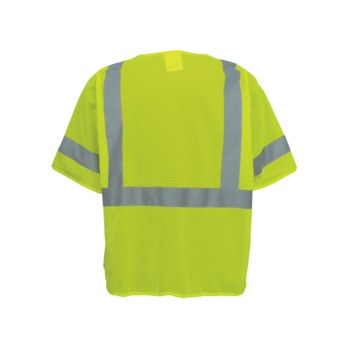 Global Glove FrogWear GLO-011 Chaleco de alta visibilidad GLO-011/LG - tamaño Grande - Poliéster - Lima de alta visibilidad - ANSI clase 3 (con mangas) - glo-011 lg