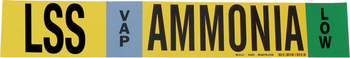 Imágen de Brady Negro/Azul/Verde/Blanco sobre amarillo Vinilo 90453 Marcador de tubería autoadhesivo (Imagen principal del producto)