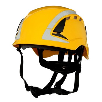 3M SecureFit X5000 X5002VX-ANSI Amarillo Plástico Casco - Suspensión 6 puntos - Ajuste Trinquete - 076308-94292