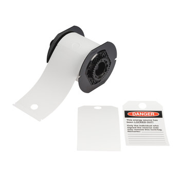Imágen de Brady Blanco Exterior Poliéster Transferencia térmica B30-255-851-WHT-F Etiquetas predimensionadas para impresoras (Imagen principal del producto)