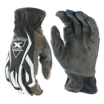 West Chester Extreme Work MultiPurpX 89300 Negro Grande Cuero/Spandex Sintético Cuero/Spandex Guantes de trabajo - Pulgar montado - Longitud 9.5 pulg. - 662909-508829