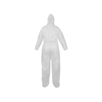 Global Glove Frogwear Propósito General desechables batas NW-SMS300COV-L - tamaño Grande - Blanco - 02707