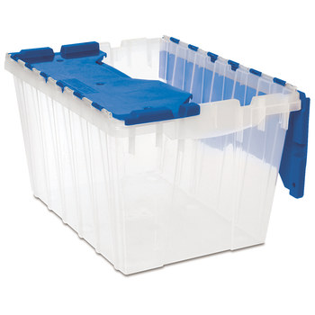 Imagen de Akro-mils 66486CLDBL Keepbox 12 gal 25 lb Azul/Transparente Polipropileno Contenedor de tapa adjunto (Imagen principal del producto)