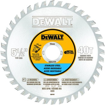 Imágen de Hoja de sierra circular Metal Cutting DWA7771 de Carburo de titanio por 5 1/2 pulg. de DEWALT (Imagen principal del producto)