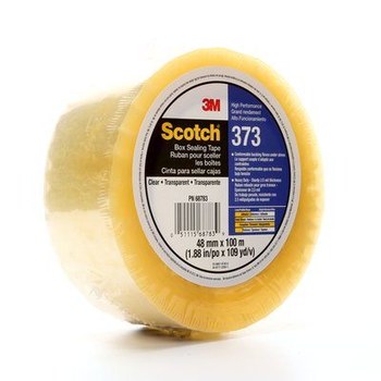 3M Scotch 373 Transparente Cinta de sellado de cajas - 48 mm Anchura x 100 m Longitud - 2.5 mil Espesor - 68783