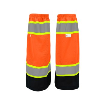 Imágen de Global Glove FrogWear HV Naranja y amarillo/verde de alta visibilidad Universal Malla Poliéster Polainas (Imagen principal del producto)