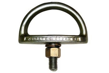 Protecta PRO Anclaje AN112A - Anillo en D simple - Acero galvanizado - 1/2 pulg. x 3.6 pulg. - Plateado - 14010
