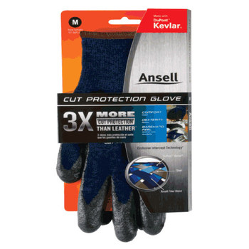 Ansell Kevlar® 97-505 Negro/Azul 9 Kevlar Guante resistente a cortes - 076490-97995