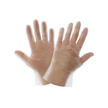 Global Glove Transparente Grande TPE Guantes desechables - Grado Industrial - acabado Liso - Longitud 10 pulg. - 810033-29316