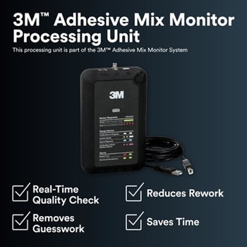 3M Monitor de mezcla Unidad de procesamiento de monitorización de mezclas - Para uso con Monitor de mezcla de adhesivos 3M, sensor del monitor de mezcla de adhesivos, amplificador/lector de mezcla de adhesivos - 76225