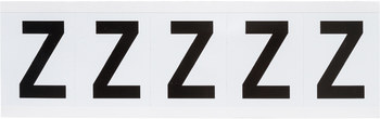 Imágen de Brady 97 Series Negro sobre blanco Interior/exterior Vinilo 97 Series Carta 9714-Z Etiqueta en forma de letra (Imagen principal del producto)