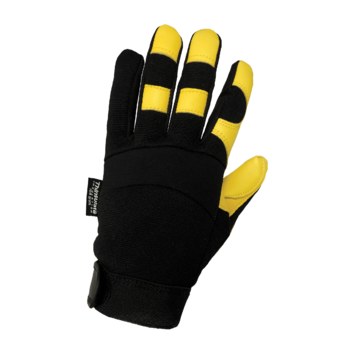 Global Glove Thunder Glove SG7700in Negro/Amarillo Grande Cuero/Caucho/Spandex Gamuza Cuero/Caucho/Spandex Guantes de mecánico - sg7700in lg