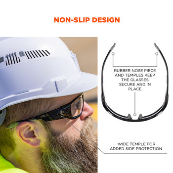Ergodyne Skullerz Odin Lentes de seguridad lente Transparente - Marco completo - 720476-50403