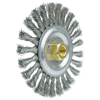 Weiler Roughneck 08776 Cepillo de rueda - Anudado - Circular trenzado Acero cerda
