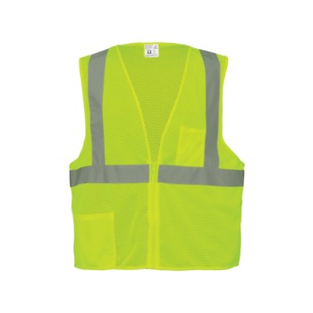Global Glove Frogwear GLO-001 Chaleco de alta visibilidad GLO-001/4XL - tamaño 4XG - Poliéster - Lima fluorescente - ANSI clase 2 - glo-001 4xl