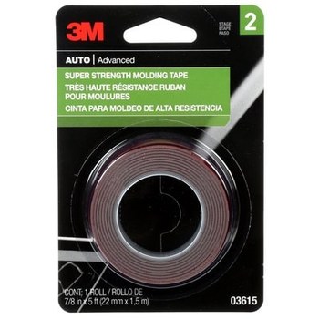 3M 03615SRP No reflectante Moldeado Cinta para automotrices - 7/8 pulg. Anchura x 5 pies Longitud