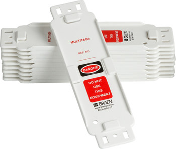 Imágen de Brady Multietiqueta Negro/Rojo sobre blanco Plástico MUL-EITHUSA01 Sujetador de etiqueta de inspección (Imagen principal del producto)