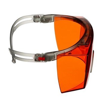 3M SecureFit 3700 SF3706AS-GRY Ajuste Alternativo Policarbonato Gafas de seguridad OTG (sobre el vidrio) lente Naranja - 051131-27919