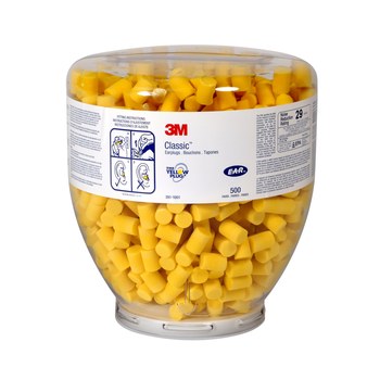 Imágen de 3M E-A-R Classic One Touch 391-1001 Amarillo Mediano Espuma Desechable Cilindro Repuesto de dispensador de tapones para los oídos (Imagen principal del producto)