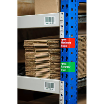 Brady ToughBond B33-147-422 Rollo de etiquetas troqueladas para impresoras - 1.5 pulg. x 0.375 pulg. - Poliéster - Blanco - B-422