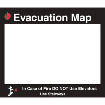 Imágen de Brady Acrílico Negro/Rojo/Transparente Soporte de mapa de evacuación 102850 (Imagen principal del producto)