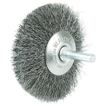 Weiler 17915 Cepillo de rueda - Rizado Acero cerda